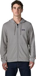 Sudadera con capucha y cremallera completa Patagonia Daily, gris, para hombre