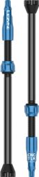 Lezyne CNC TLR 44mm Tubeless Ventile Schwarz / Blau