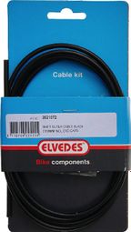 Kit Elvedes Gear Outer Cable Black 2000 mm + 2 End Caps