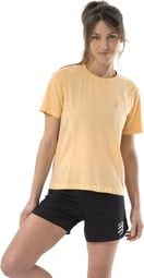 Compressport Performance Yellow Women's Jersey met korte mouwen