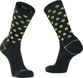 Paire de Chaussettes Northwave Core Sock Noir Jaune Fluo