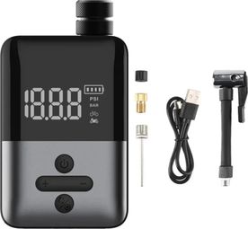 Mini pompe/compresseur électrique vélo intelligente Presta/Schrader USB-C 150 PSI-Affichage digital-165g