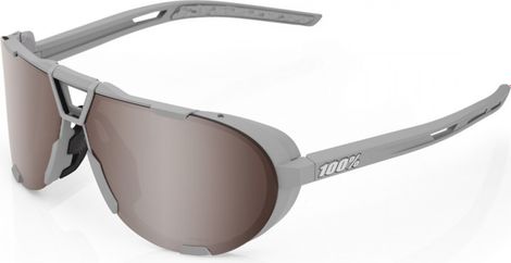 Lunettes 100% Westcraft Soft Tact Cool Gris - HiPER Miroir Silver