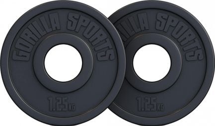 Disques Olympiques en plastique - 50/51mm | De 1 25 KG à 15 KG et disponible en lot - Poids : 2 x 1 25 KG