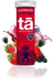 Tube of 12 Effervescent Pastilles Tā Energy Electrolytes Red Fruits/Caffeine