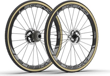 Paire de Roues Legend Wheels 35T CX RS⁴ - 12X100 - 12X142mm - DT 240 EXP - Disc Centerlock - Campagnolo N3W