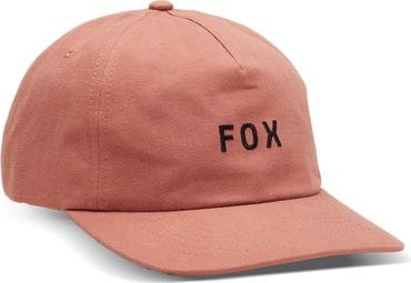 Verstellbare Fox Damenmütze Wordmark Coral Red