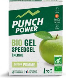 Boîte de 6 speedgel Punch Power pomme