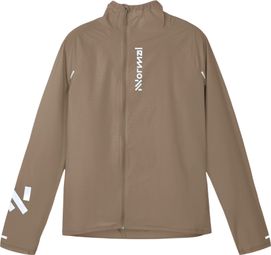 Giacca antivento NNormal Trail Wind marrone da donna