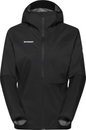 Veste Imperméable Mammut Ducan Light Hs Hooded Noir Femme