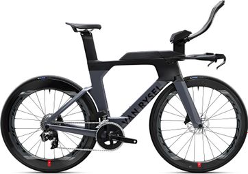 Van Rysel XCR Tri Triathlon Bike Sram Rival AXS 12S 700 mm Grey Black 2025