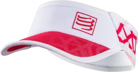 Compressport Spiderweb Ultralight Visor White Red