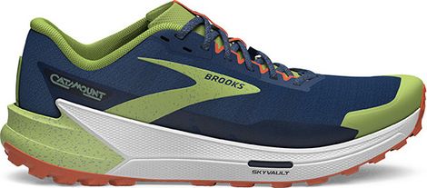 Chaussures Trail Brooks Catamount 2 Bleu Vert Orange Homme