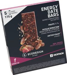 Barres énergétiques dattes Decathlon Nutrition Dattes/Fruits rouges - 5x35g