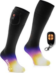 Chaussettes Chauffantes Noires - PRO | USB - Modèle Long