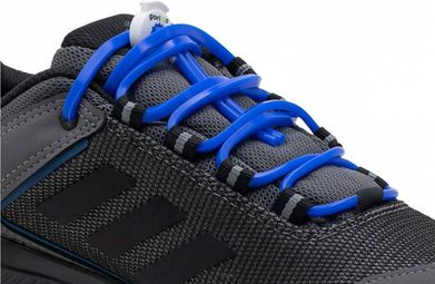 Lacets élastiques pour le trail - silicone - bleu roi