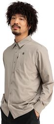 Chemise randonnée manches longues homme Ferrata Marron