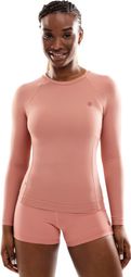 T-shirt fitness manches longues femme Poise Corail