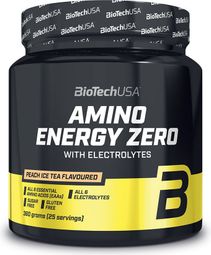 Amino Energy Zero With Electrolytes (360g) - Biotech Usa - Ice Tea Pêche -  Preworkout
