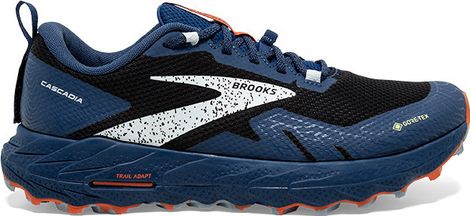 Brooks Cascadia 17 GTX Trailrunning-Schuhe Blau Schwarz Rot Herren