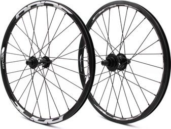 Paire de roues Expert 20  Pride Control V1 V-Brake 28h Noir