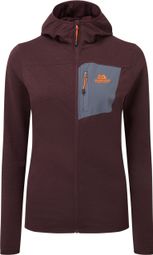 Damen Mountain Equipment Lumiko Kapuzenfleece in Violett