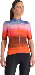 Women's Short Sleeve Jersey Sportful Flow Supergiara Coral