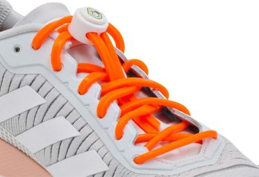 Lacets élastiques pour le running - silicone - orange fluo