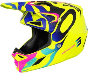 Casque Intégral Shot Speed Ghost Jaune Brillant Enfant