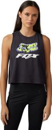 Camiseta Fox Morphic Crop Tank Negra para Mujer