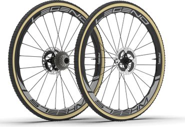 Paire de Roues Legend Wheels 35T CX RS⁴ - 12X100 - 12X142mm - DT 350 - Disc Centerlock - Shimano / Sram