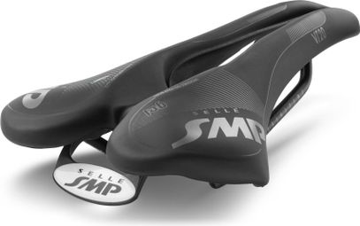 Sella SMP VT20 Gel con binari in acciaio inossidabile, nera