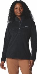 Columbia Forro polar Benton Springs 1/2 Snap Mujer Negro