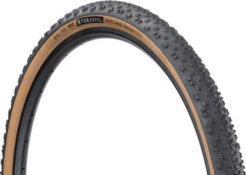 Pneu Gravel Teravail Rutland 700 mm Tubeless Ready Souple Durable Bead-to-Bead Flancs Beiges Tan