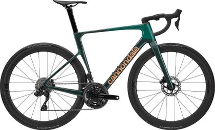 Cannondale SuperSix Evo 5 Road Bike with Shimano 105 Di2 12-speed drivetrain, 700 mm, Arsenic Green 2027