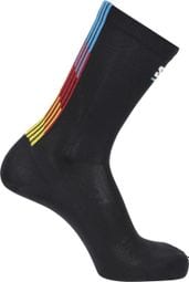 Salomon Pulse Crew Race Flag Sokken Zwart