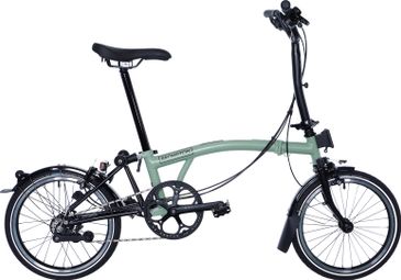 Brompton C Line Explore Mid Brompton Klapprad 6V 16'' Matcha Grün - Refurbished Product