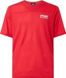 Maillot Manches Courtes Oakley Cascade Trail Rouge
