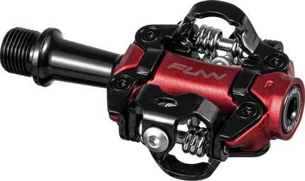 Paar Funn Tactic Automatische Pedalen Rood
