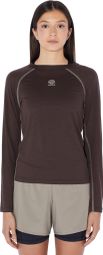 Women's Brown Circle Aerowool Running T-Shirt