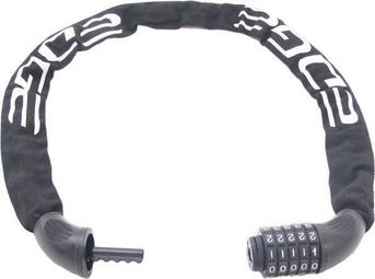 EDGE Cadenas À Chaîne Avec Code De Traçage 90 Cm - Noir