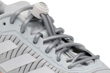 Lacets Elastiques Course Running Confort Optimal en Silicone - gris acier