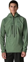 Polaire Patagonia R1 Ultralight Hoody Vert Homme