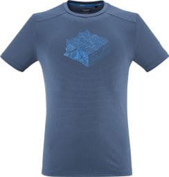 Blauw Millet Kamet Map t-shirt voor heren