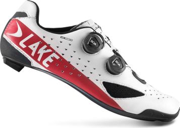 Chaussures Route Lake CX238 Blanc / Rouge