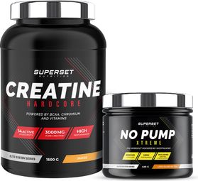 Programme Volume et Force - Créatine Hardcore Orange - No Pump Xtreme Long Island Ice Tea