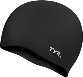 TYR Cuffia in silicone antirughe Cuffia da nuoto nera