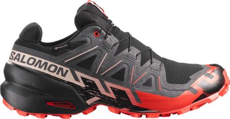 Zapatillas de trail Salomon Speedcross 6 GTX Negro/Rojo Hombre