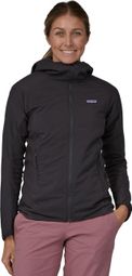 Patagonia Damen Thermojacke Nano-Air Light Hybrid Hoody Schwarz