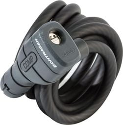 Antivol Câble Bontrager Comp à Clé 10mm x 180mm Noir